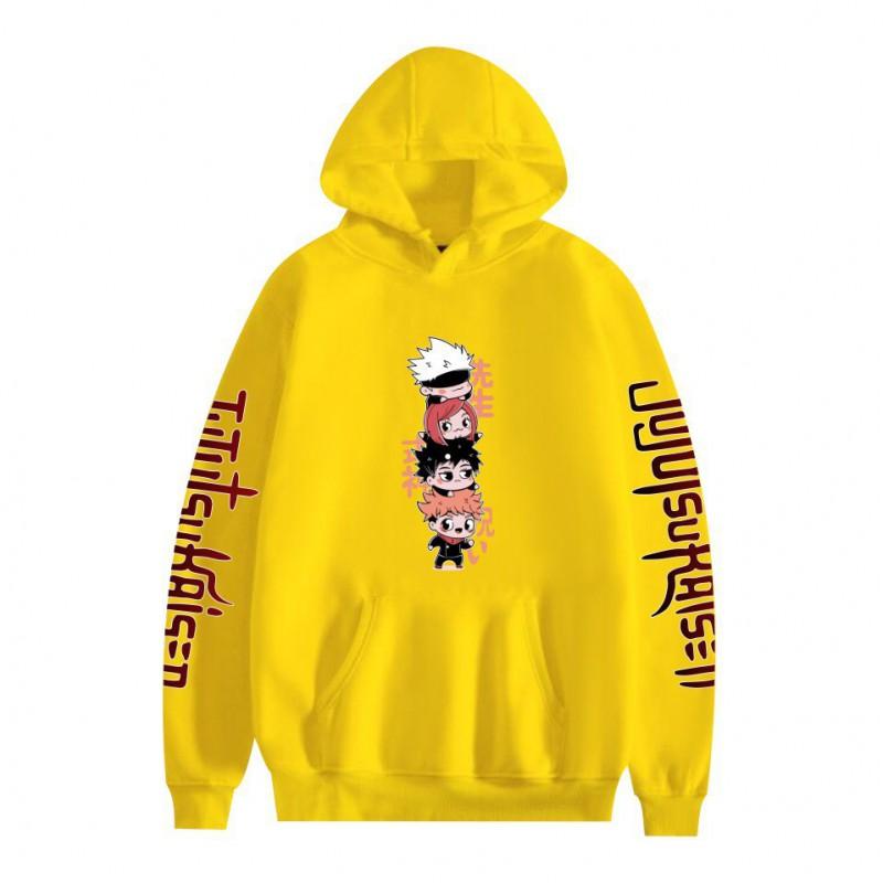 Jujutsu Kaisen Anime Hoodie Cartoon Print Loose Fit Sweatshirt Teens Couples