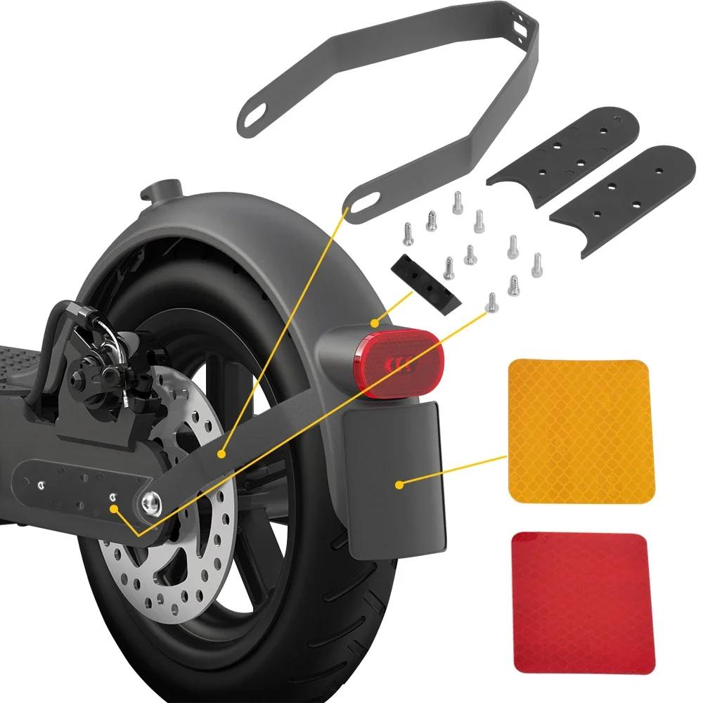 Rear Mudguard Set for Xiaomi M365 Pro 2 Mi3 Electric Scooter Fender Brake Taillight With Gap Cover Pad Reinforced Holder Set