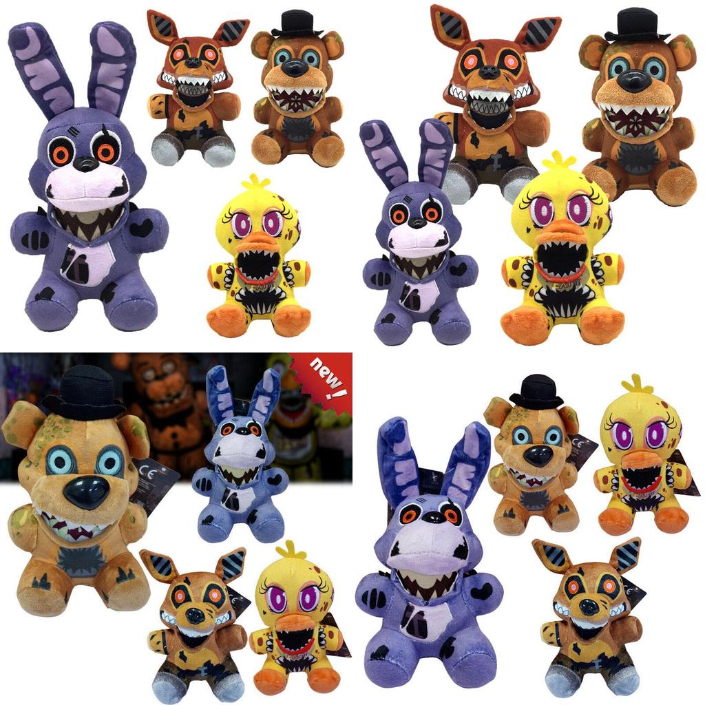 Entzückende Five Nights At Freddy's Plüschtiere mit Chica, Bonnie, Foxy und Freddy für Kinder