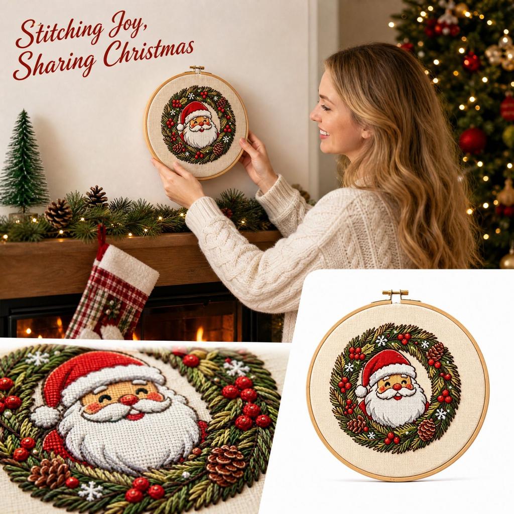 Christmas Cross Wall Decor for Living Room Fireplace Mantel Holiday Home Hanging Ornament