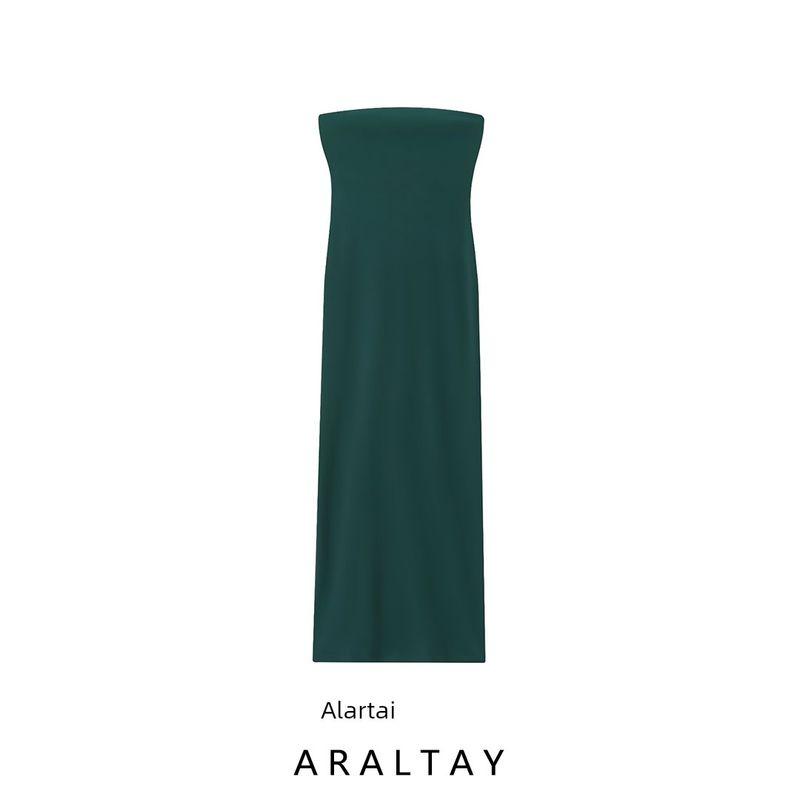 Araltay New Arrival Fashion Style Women's Clothing Fashion All-Match Casual Minimalist Pure Color Tube-Top Dress 1198454