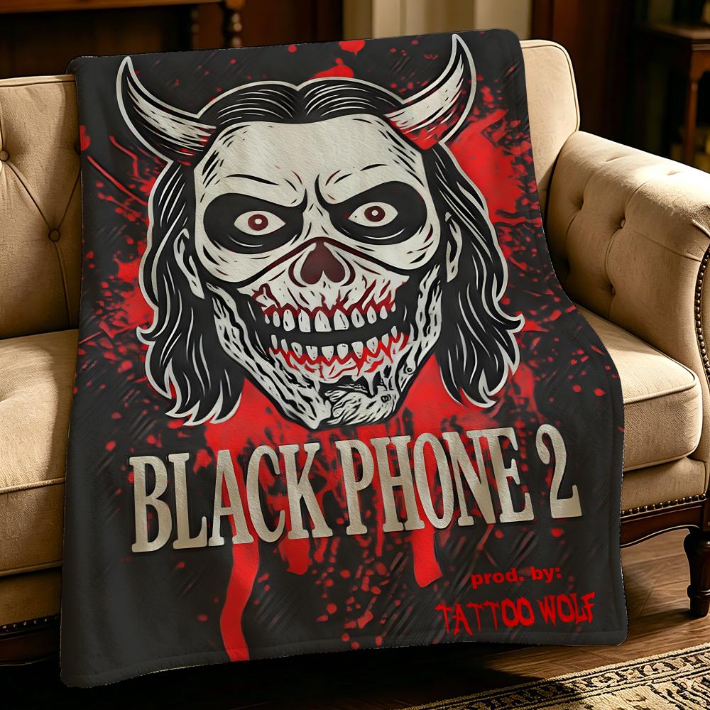 movie T-The Black Phone-E Throw Thick Comfort Flannel Quilt, Multi-scene Use Indoor Outdoor Daily Nap