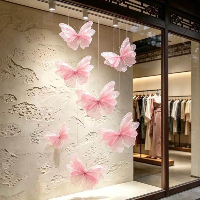 3D Large Lifelike Simulation Butterfly 50cm 1Pcs Waterproof Decor for Wedding Outdoor Lawn Birthday Festival Decoration