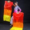 120cm Length Practice Dancer Tool Multicolors Square Dancing Belly Dancing Fan  For Kid Women