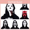 Suit Scream Adult Mask Ghost Face Cosplay Halloween Dress Party Decor Accessory