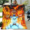 1pc Blanket Five Nights at Freddy's2 Print Design, Lightweight Blanket for Sofa, Bed- Soft &Warm, Gift for All Seasons like Christmas, Halloween