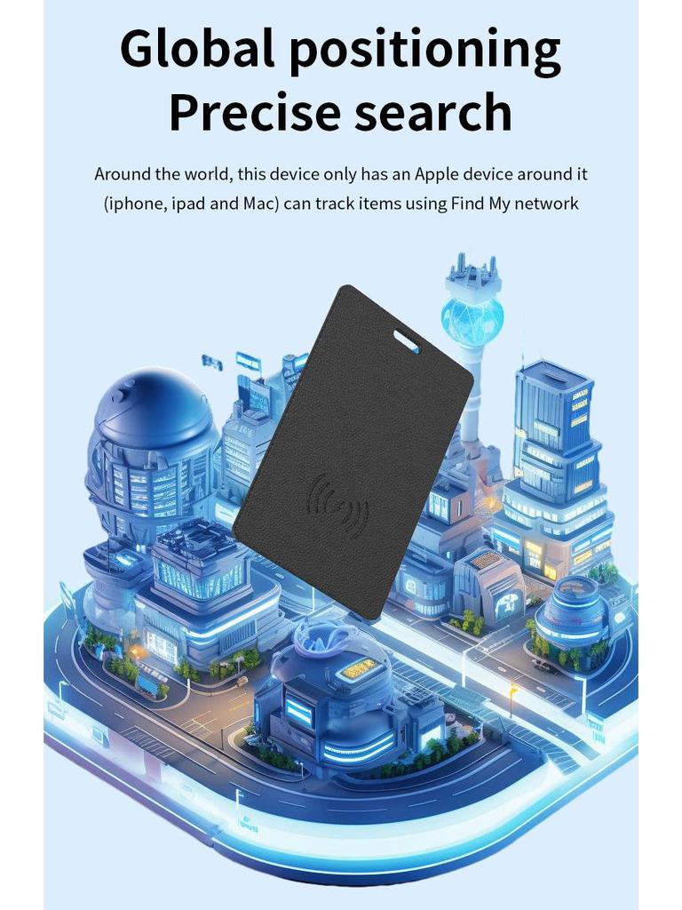 Wireless Charging Wallet with Global Positioning and Anti-Lost Tracker for Suitcases