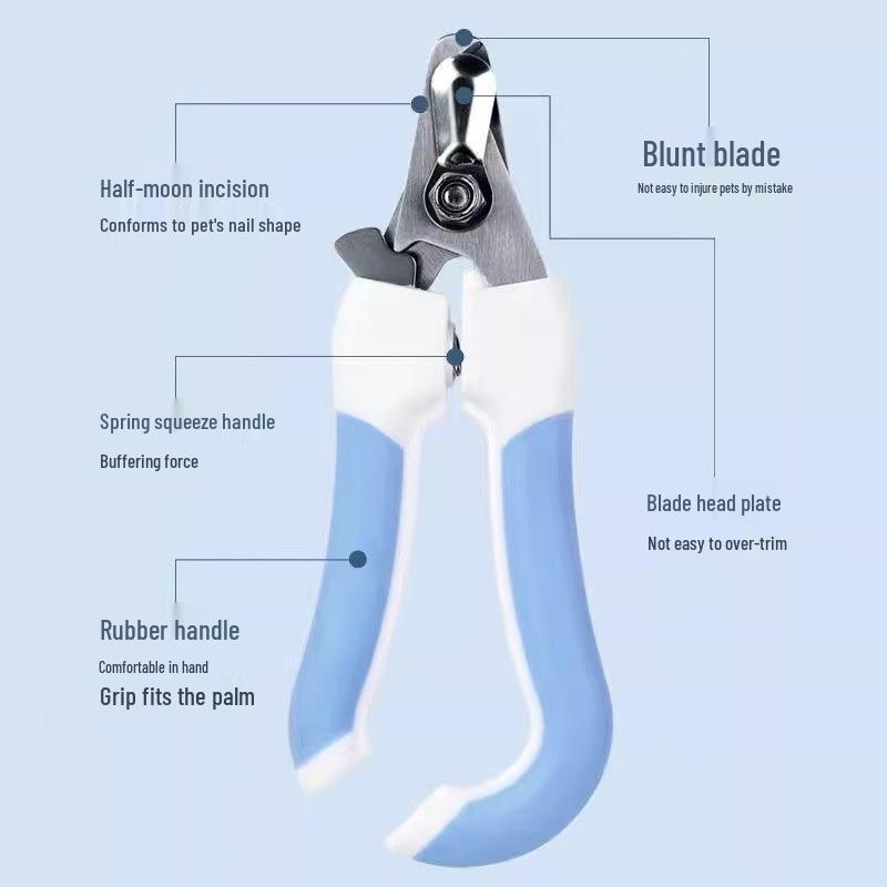 Stainless Steel Pet Nail Clippers for Cats & Dogs with Nail Grinder