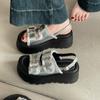 Fashion versatile thick-bottomed height-increasing cool slippers for women's outer wear,models for going out, casual and comfortable wedge slippers