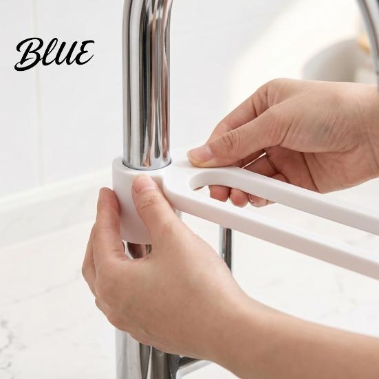 Dish Towel Holder Rod Hanger Holder Space Faucet Rag for Kitchen Saving Double Durable PLA
