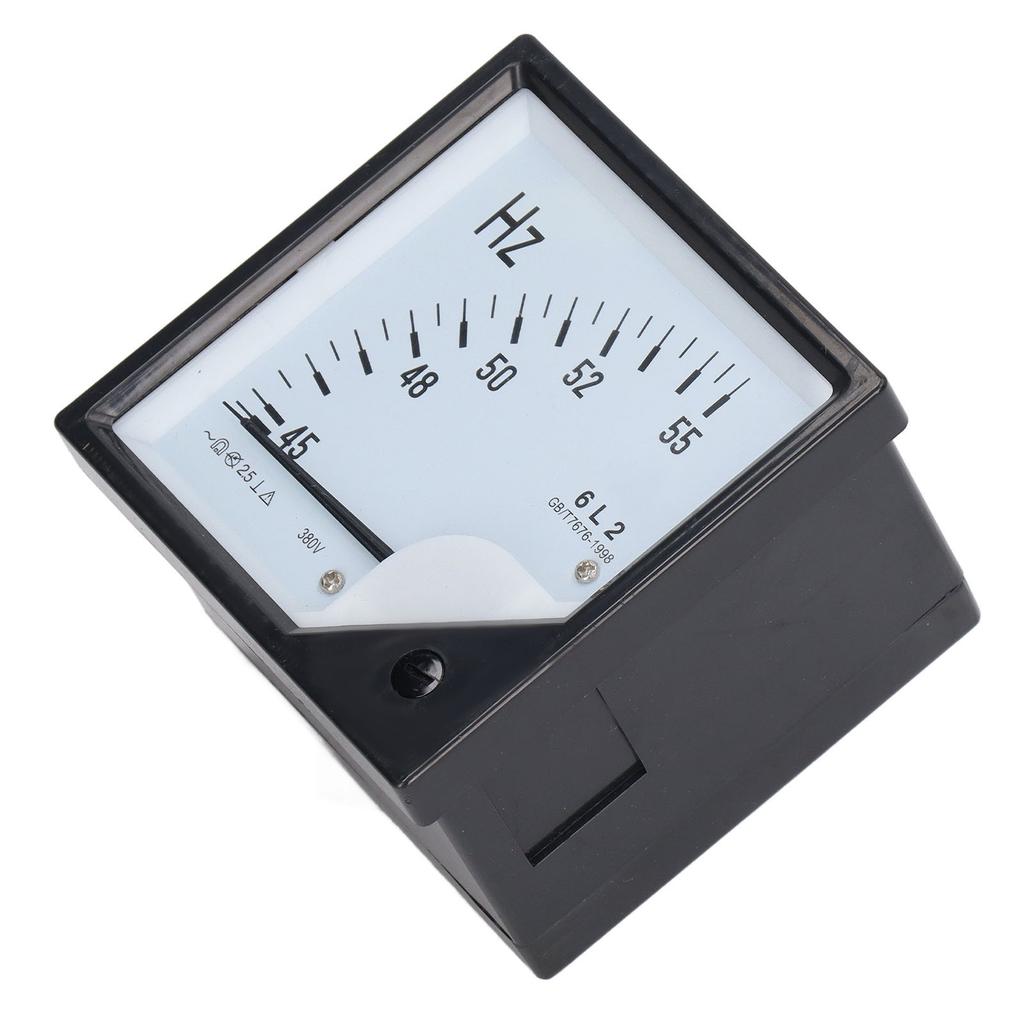 AC 380V Pointer Type Frequency Meter High Accuracy Square Panel Frequency Detector 45‑55Hz