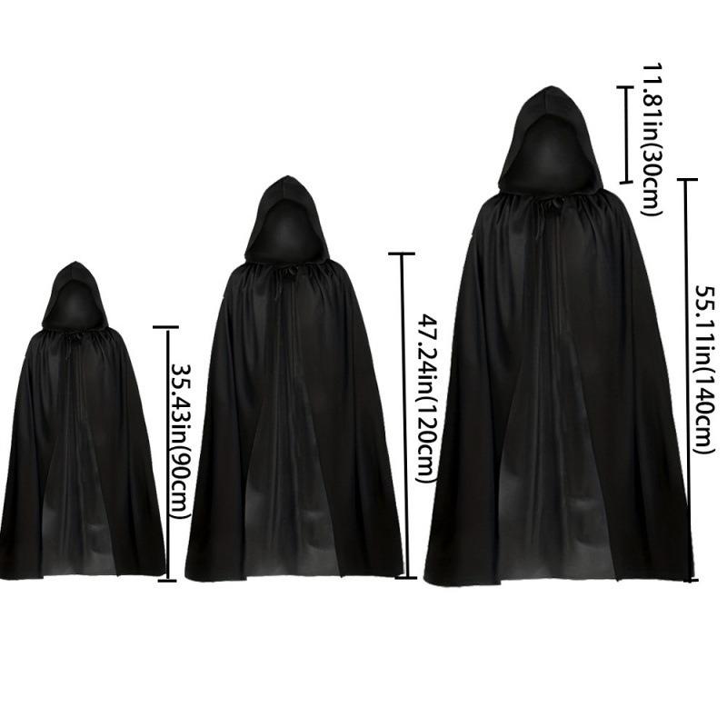 Halloween cape reaper cape black red single double cape pirate reaper cape