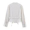 European and American Style, New Women's Clothing, Foreign Style Fashion Polka Dot Shirt Jacket Polka Dot Capri Pants