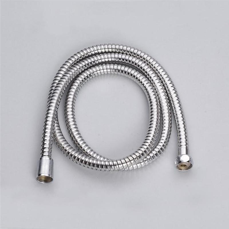 Bathroom Shower Hose Plumbing 1.2M/1.5M/2.0M Flexible Stainless Steel Chrome For Bathroom Accessories Water Hose Tools G1/2'