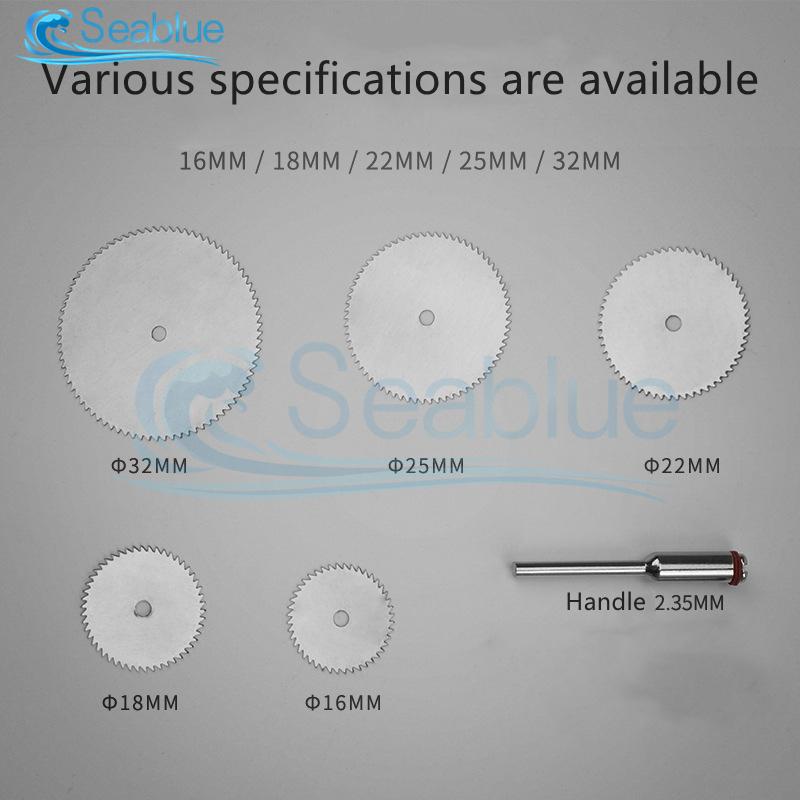 

6Pcs/set Grind Tool Stainless Steel Mini Saw Blade Package For Electric Grinding Accessories 16 18 22 25 32mm Cutting Disc