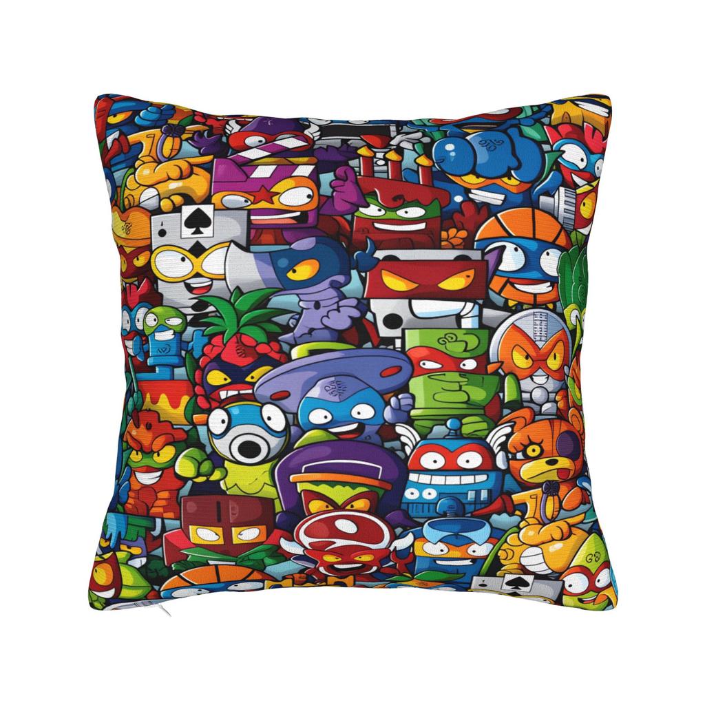 Super Zings Pillowcases Cute Funny Pillow Case For Living Room Bed Chair Soft Pillow Cover