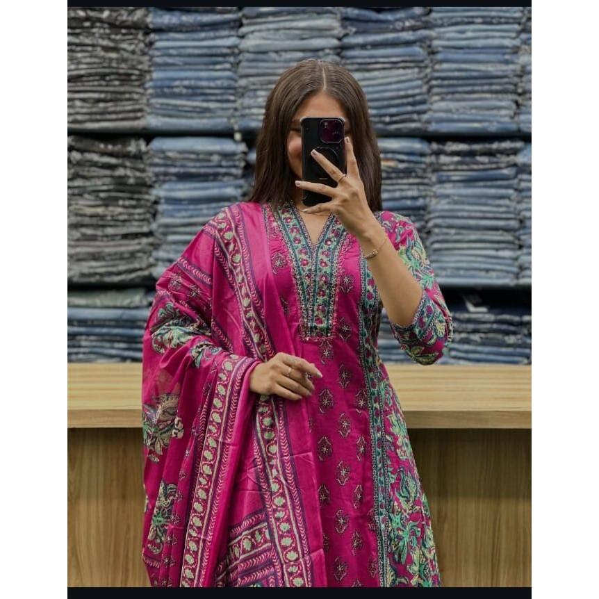 Damen Designer Anarkali Salwar Kameez Kurti Set Indische Bollywood Partykleidung VSO-1721 c