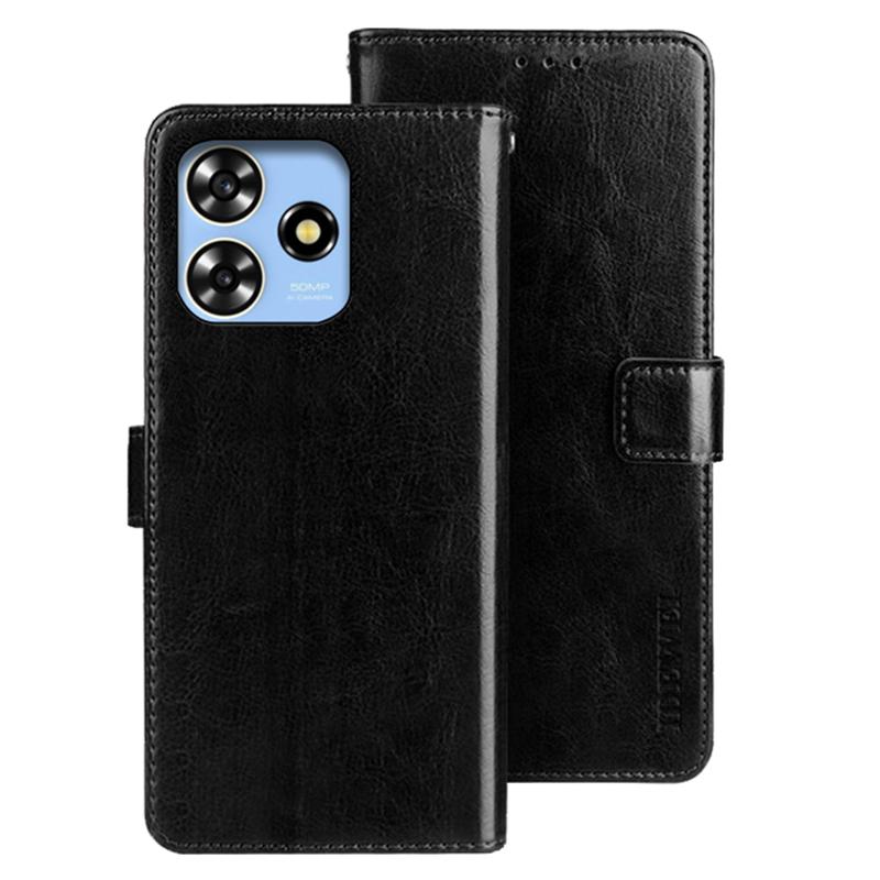 IDEWEI dla ZTE Blade V50 Design 4G Folio Flip skórzany portfel etui Crazy Horse Texture