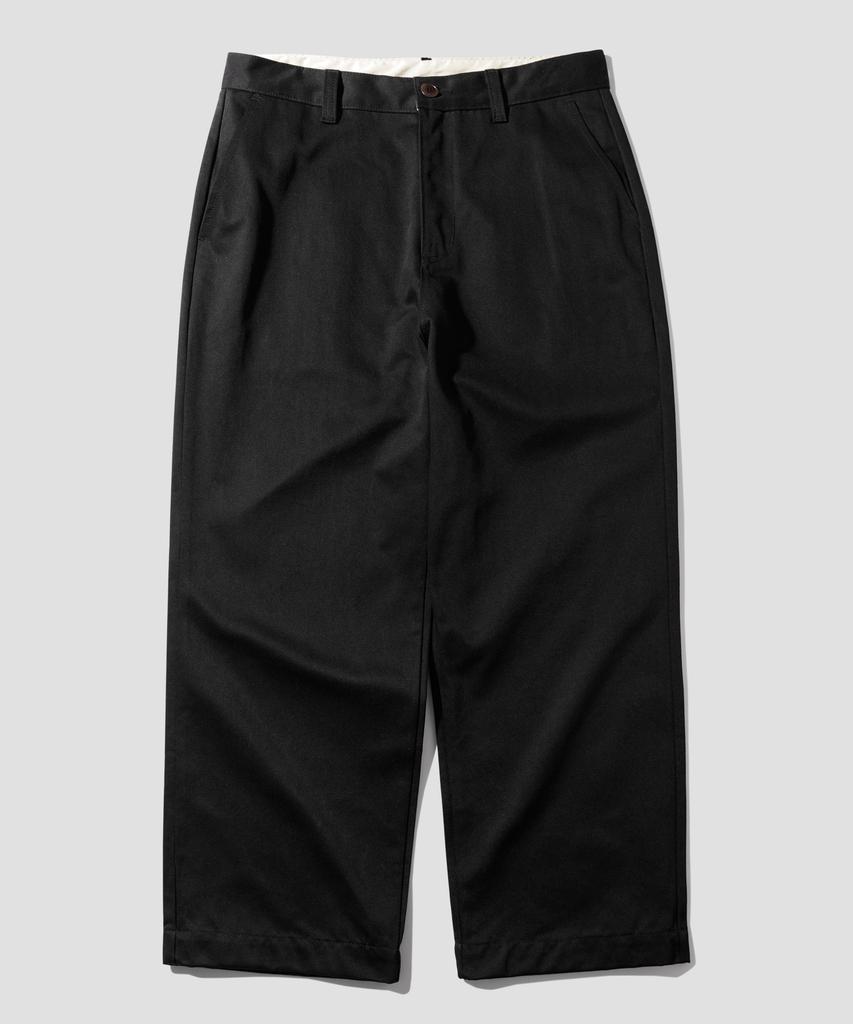 PERSTEP Mix Wide Chino Pants Black Julp4687