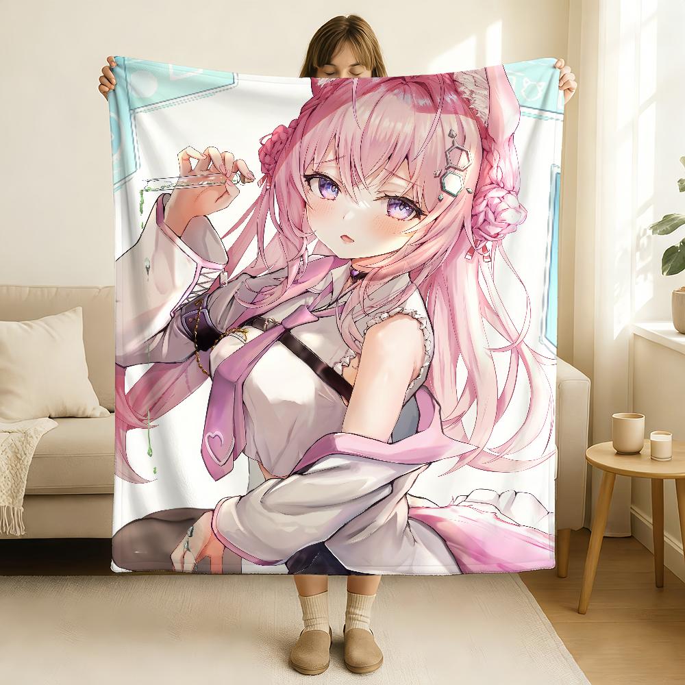 VTuber Hakui Koyori Blanket Soft and Skin Friendly For Couch Bed Napping Bedspread All Seasons Comforter