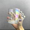 Europe Style Coffee Mugs Luxury handle Coffee Milk  Afternoon Tea Cup Creative Bubble Glass Cups For Friend Gift