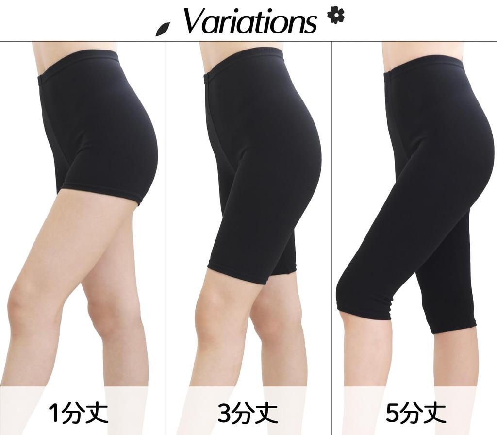 Chica Hurra Black Length Cotton Short Size Snug Stylish Loose Fit Comfortable Thick Deep Outing Leggings 3/4 Leggings, XL-2XL, 2-Pack, Blend, Women's,