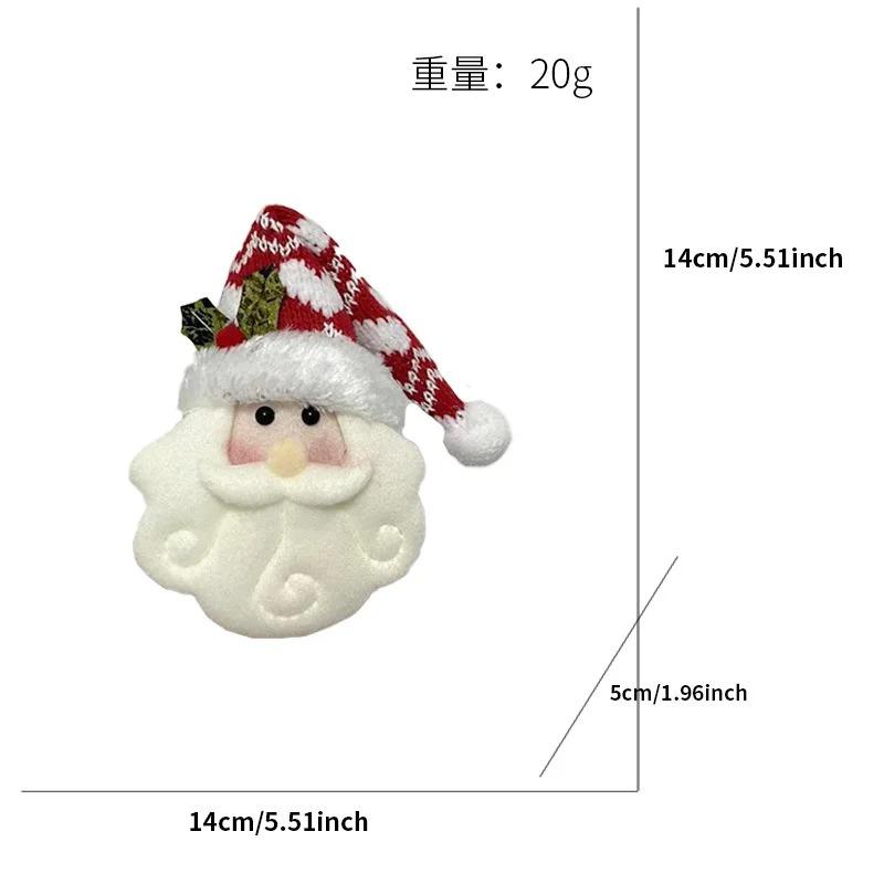 1-10PCSChristmas Knitted Fabric Doll OrnamentsSanta Claus Hanging Decorations XmasTree Pendant Holiday Party Home Scene Supplies