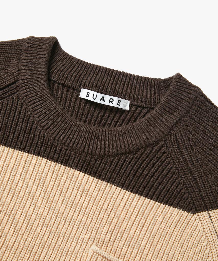 SUARE Striped Washable Cotton Round Knit - 4 Colors