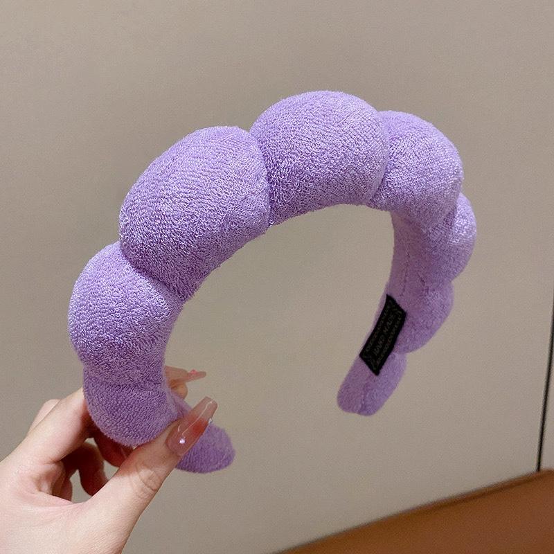 Modische Haarbänder aus Mikrofaser zum Waschen, geschwollenes Stirnband, Spa-Blasen-Stirnband, Gesichts-Make-up, Dusche, Hautpflege, Mädchen-Accessoires