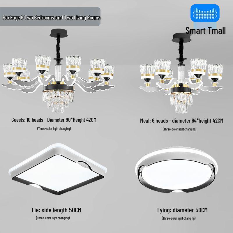 Luxury Modern Crystal Chandelier for Living Room - Elegant Luminous Fixture