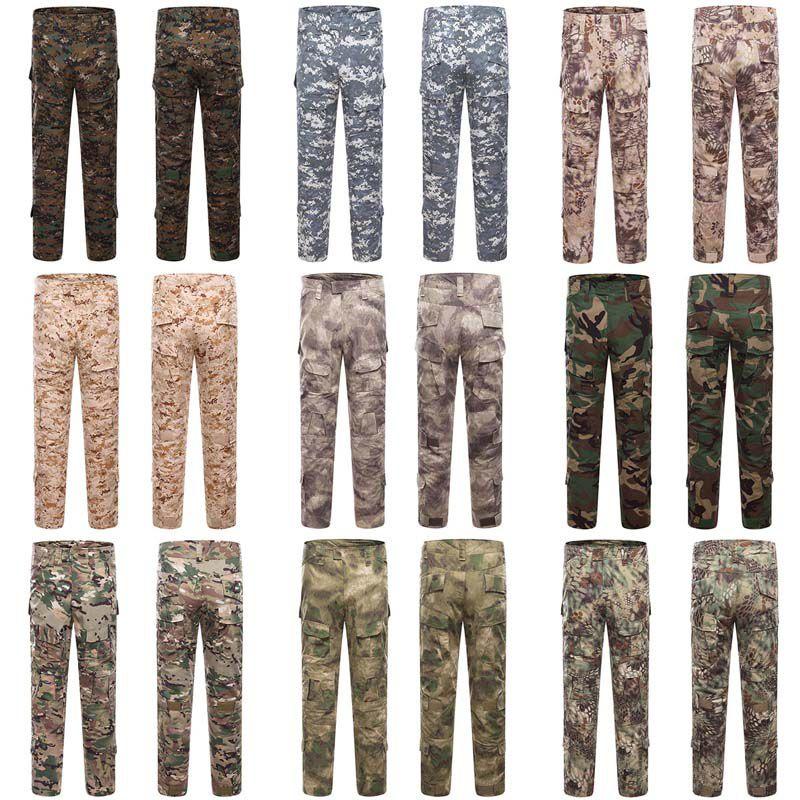 Men's Military Army Combat Tactical Airsoft Pants With Multi-pockets And Ergonomic Knee Design