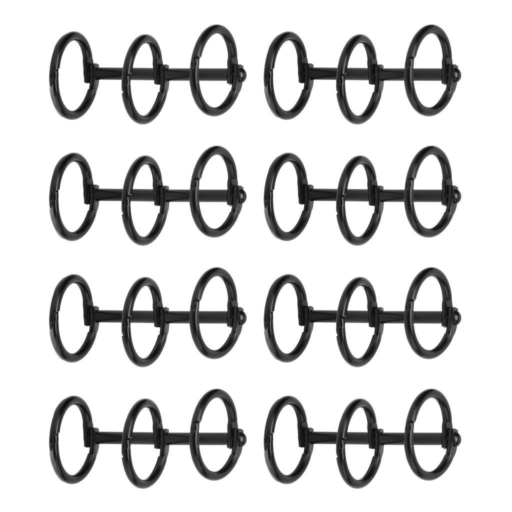 Rings Reusable 3 Hole Electroplated Metal Hand Account Paper Loose Leaf Binding Rings