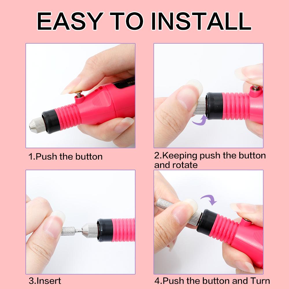 PHOENIXY Kit Complet de Instrumente pentru Nail Art 20 Buc Oje Gel cu Lampă UV LED de 48W Vopsea Gel UV Semipermanentă Design Nail Art Kit Manichiură