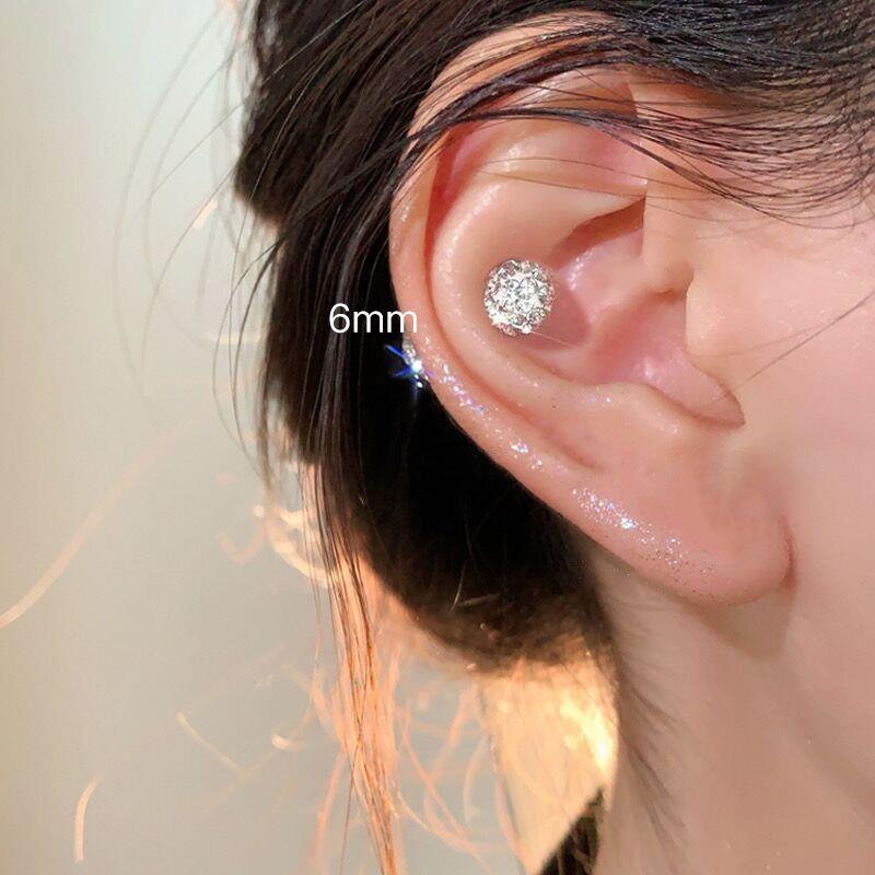 Women's High-End Plain Hoop Earrings: Light Luxury Ear Drops & Studs, Niche Design for Autumn/Winter.