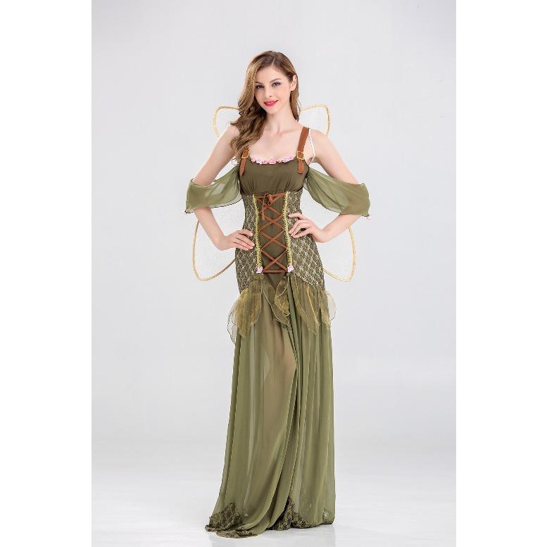 Spel Uniform Halloweenfeest Cosplay Bloemenfee Kostuum Themafeest Podiumkostuum