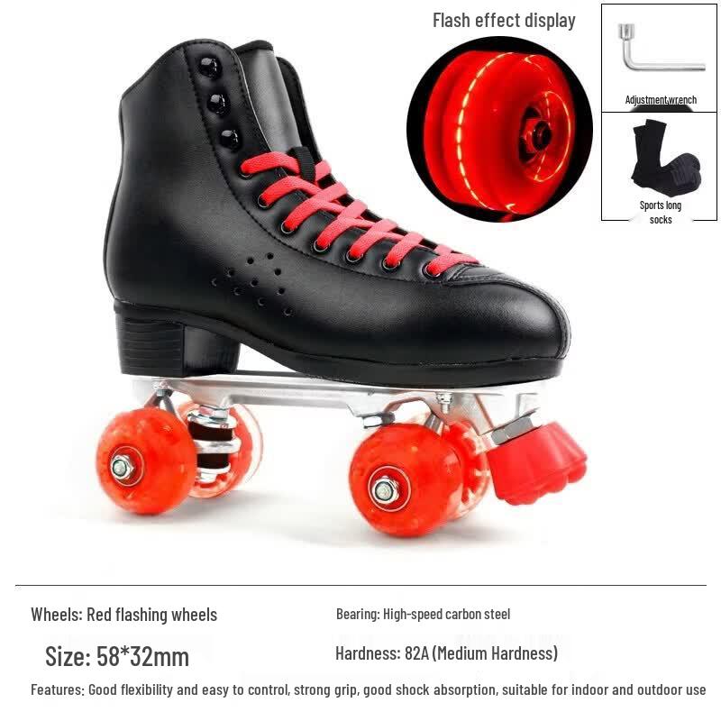 MDUG Microfiber Double Row Roller Skates