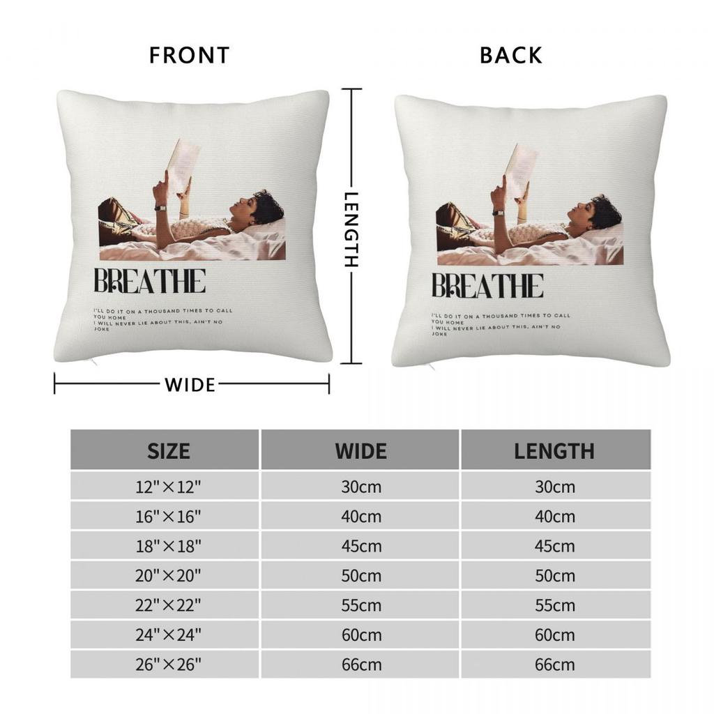 Breathe Omar Rudberg Pillowcase Polyester Linen Velvet Creative Zip Decorative Home Cushion Cover