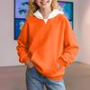 Winter Boy And Girls Solid Color Long Sleeved Hooded Sweatshirt Tops