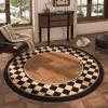 Thick Non-Slip Vintage Floral Area Rug In Faux Wool Living Room Bedroom Modern Chinese Style