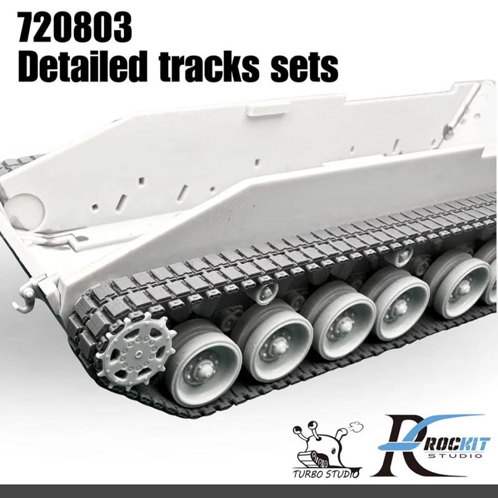 ROKIT STUDIO Scale German PzH2000 Gun Track Set Meng Plastic Model Parts RKS720803 1/72 Self-Propelled (for Models) (Tank)