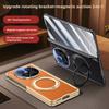 360° Rotating For Magnetic Holder Phone Case with HD/Anti-peep Screen Protector For Oppo Find N6 Hinge Cover