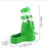 3 In 1 Hamster Water Bottle Holder 80ml Dispenser With Base Hut Small Pet Green