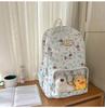 Schoolbag new cute cartoon dog printed backpack female student gift large capacity shoulder pain bag light casual schoolbag