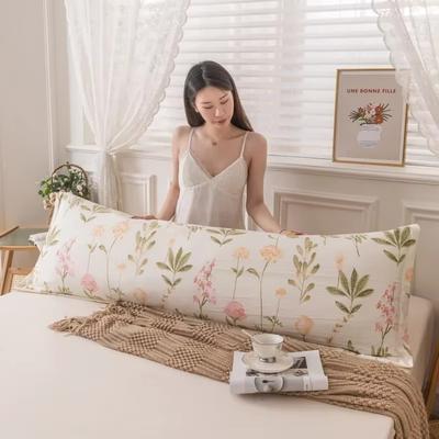 Rectangular Flower Couple Pillowcase Extended Long Pillow Case Home Textiles Pillowslip  Bedroom