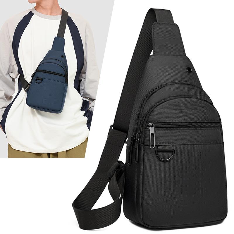 Crossbody bag men's new fashion shoulder bag going out men's multi-functional bag mobile phone change breast bag