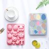 1PC Bunny Eggs Easter Theme Silicone Mold Fondant Candy Chocolate Mould 3d Rabbit Epoxy Resin Mold