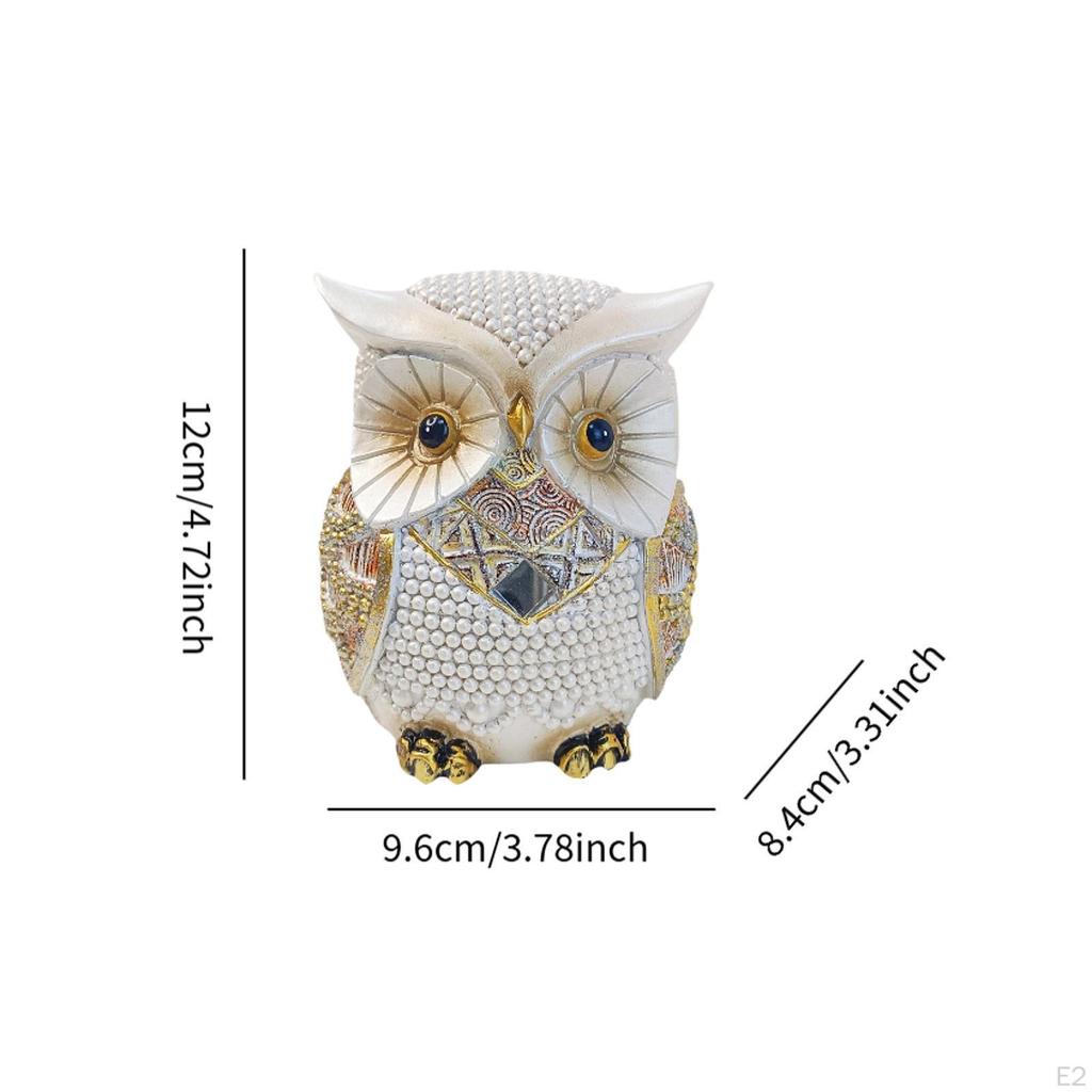 Collectible Owl Statue Miniature Figure for Desktop And Shelf Decor