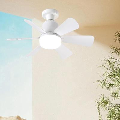 Ceiling Fan Light Quiet with Remote White for Dining Room Bedroom Apartment