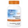 Vitaminas D3, 125 mcg (5000 TV), 360 minkštųjų kapsulių