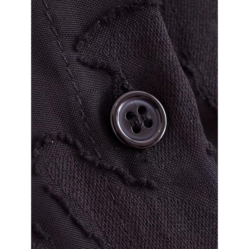 Kaslead New Arrival Women's Clothing Fashion Style Pure Color Jacquard Bishop Sleeves Top